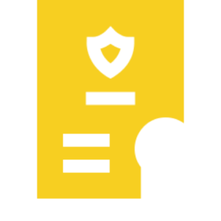 Award certificate illustration with ribbon